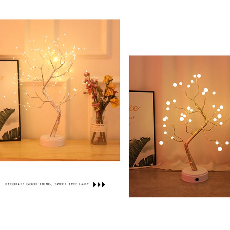 Mô Hình Cây Cảnh Trang Trí Có Đèn Led