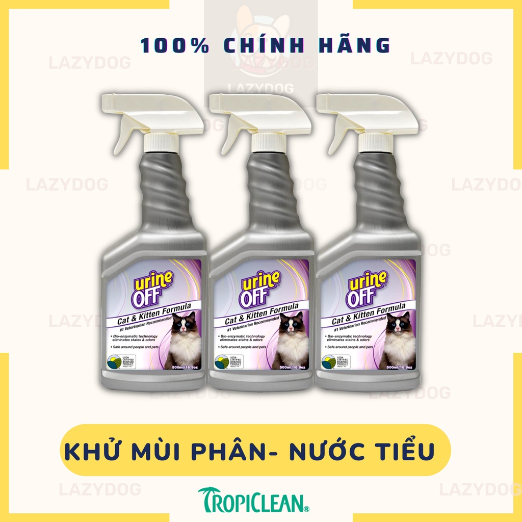 Xịt khử mùi và vết ố do nước tiểu gây ra cho chó mèo URINE OFF