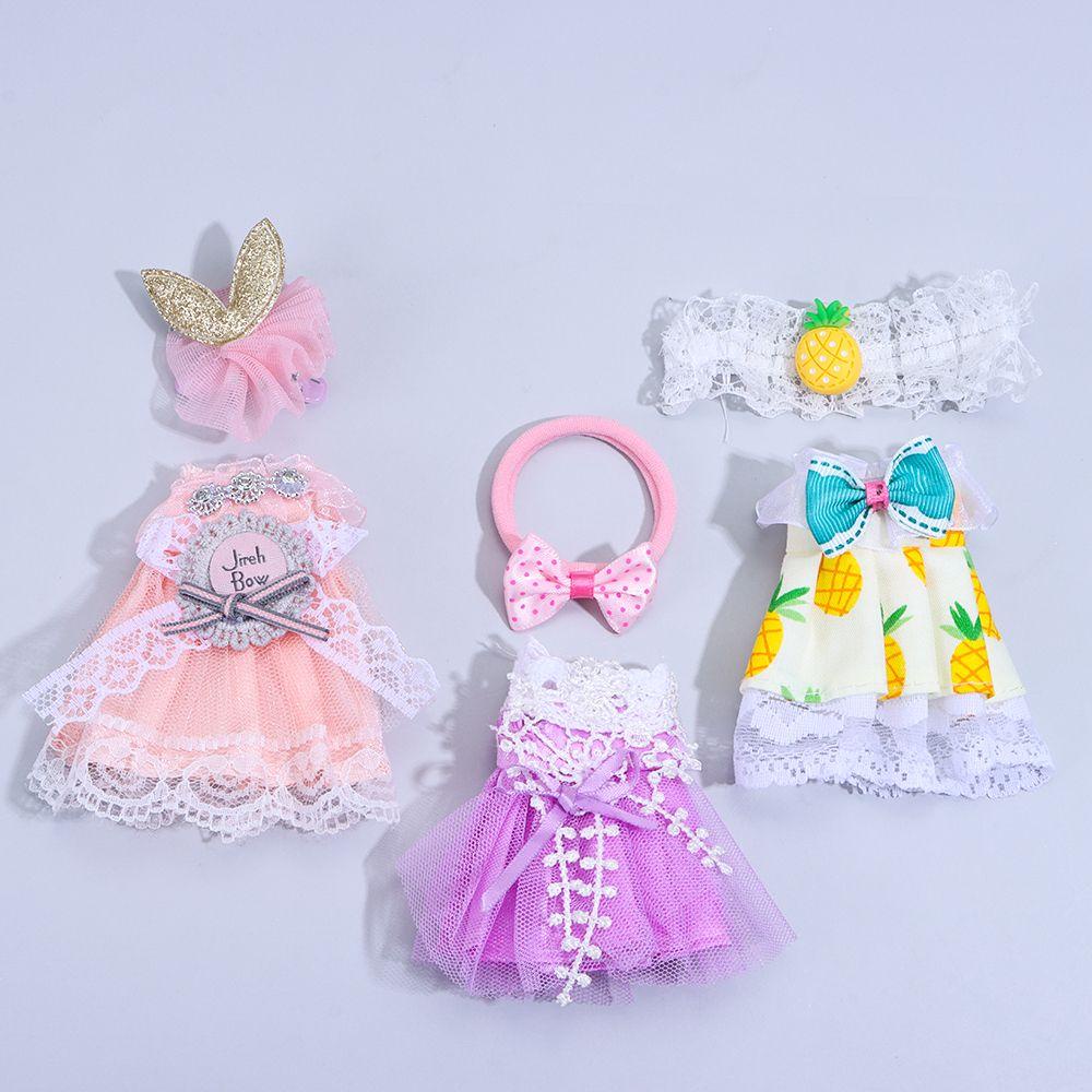 Đầm Công Chúa Nhiều Màu Xinh Xắn Cho Búp Bê 16cm