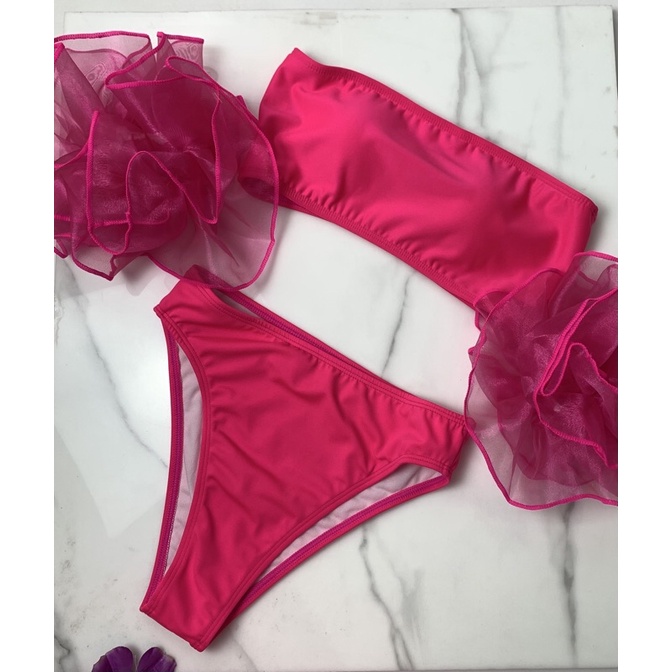 BiKiNi đồ bơi 2 mảnh cúp ngực sexy kèm bông tay