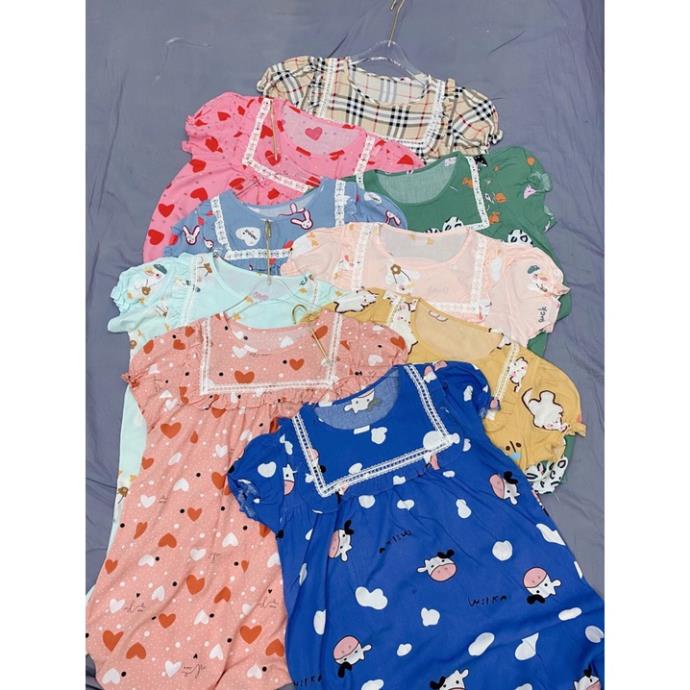 Váy lanh bầu cộc tay mùa hè siêu mềm mát (V34)