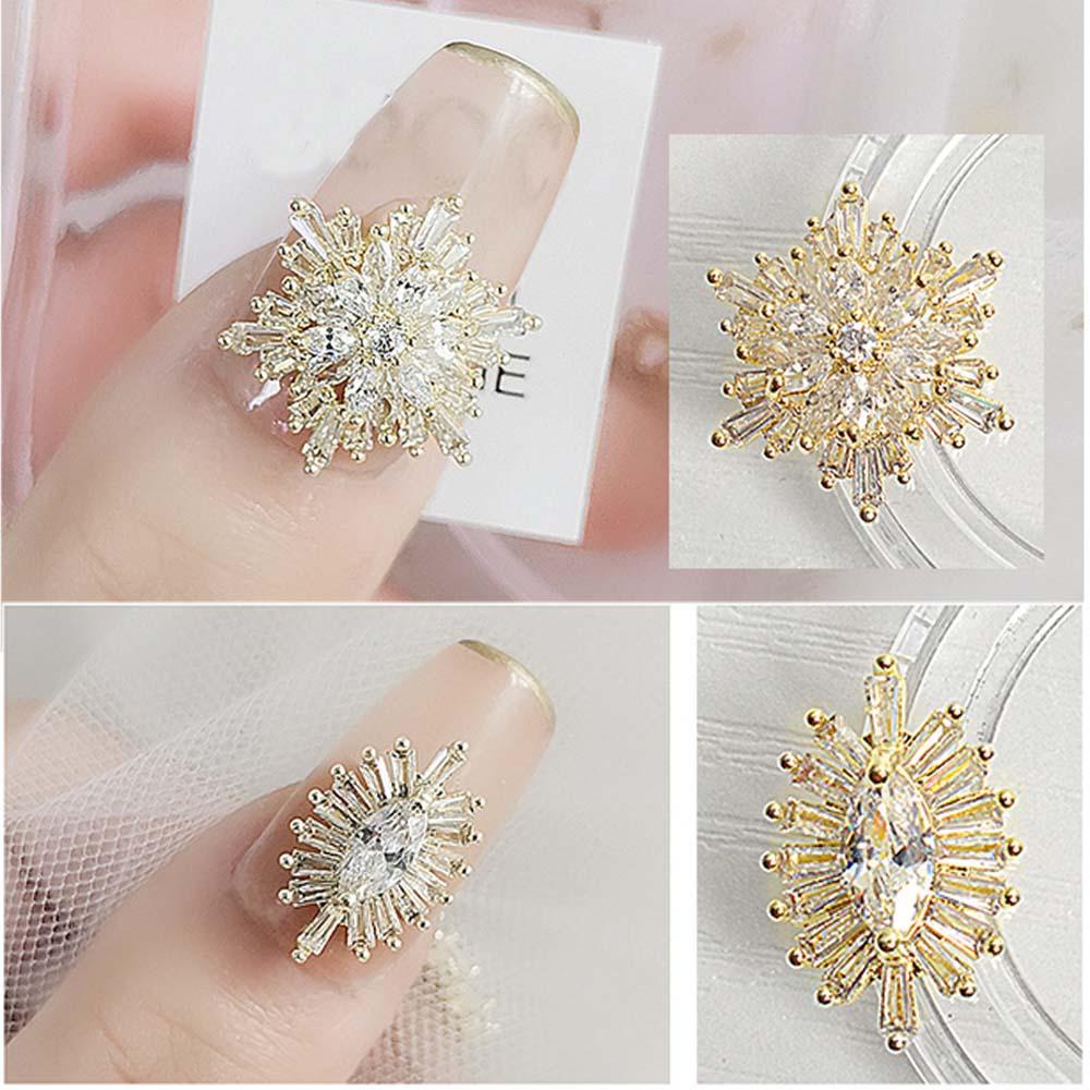 Phụ Kiện Trang Trí Móng Tay Xinh Xắn Chất Lượng|Bông Tai Giọt Nước Hình Hoa Lấp Lánh DIYPhụ Kiện Trang Trí Móng Tay Nghệ Thuật