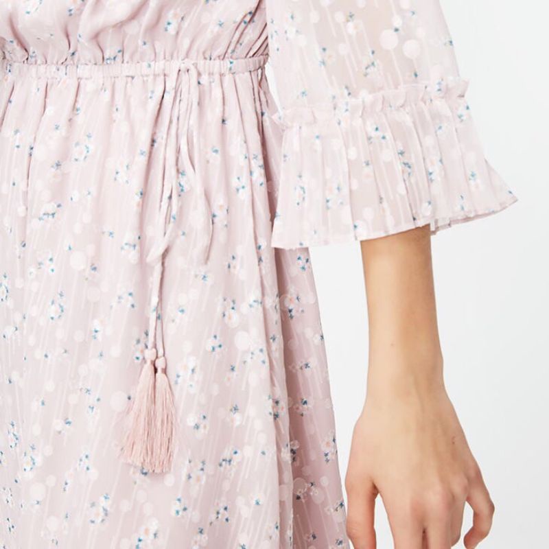 Váy Voan Tơ Hoạ Tiết Hoa Nhí Nhẹ Nhàng Đi Biển Vero Moda