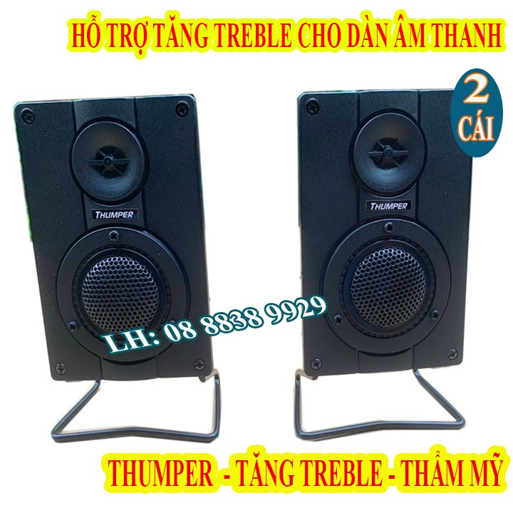 CẶP LOA SIÊU TREBLE THUMPER THẠCH ANH LÊ ĐỨC KT14.3x9.5 - GIÁ 2 CHIẾC