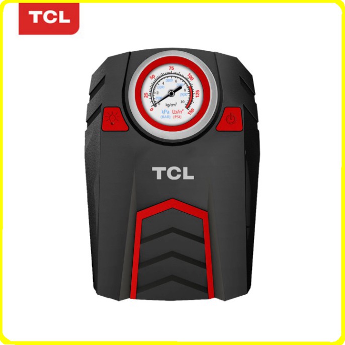 Sản phẩm Máy bơm lốp ô tô màn hình cơ thương hiệu TCL TD1 Công suất 120W, sử dụng nguồn tẩu 12V .