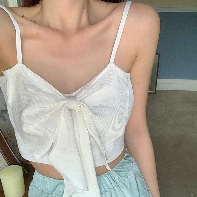 Áo 2 dây phối nơ thời trang quyến rũ dành cho nữ