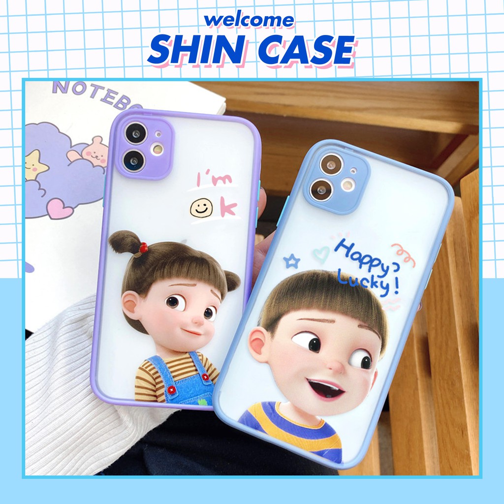 Ốp lưng iphone Couple Doll nhám viền nổi cong 5/5s/6/6plus/6s/6splus/7/7plus/8/8plus/x/xr/xs/11/12/pro/max/plus/promax | BigBuy360 - bigbuy360.vn