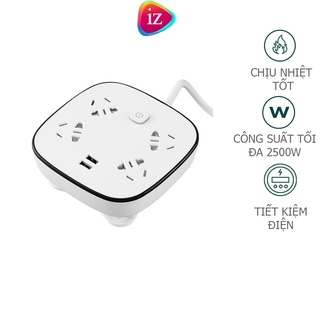 Ổ cắm điện tròn đa năng thông minh tích hợp ổ cắm USB