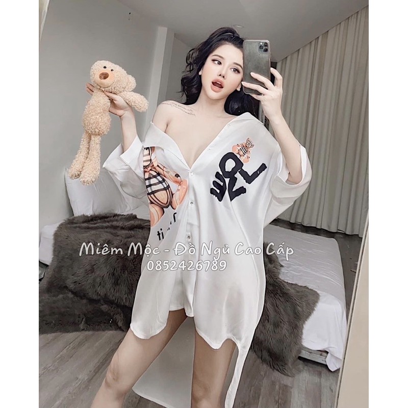 VÁY SƠMI GẤU L O V E CAO CẤP