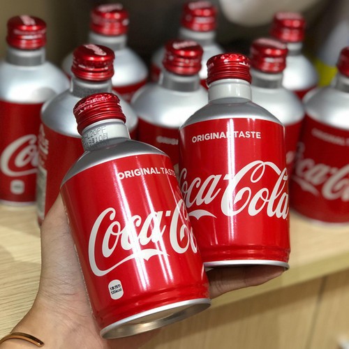 Coca Cola Nhật Nắp Vặn chai nhôm 300ml