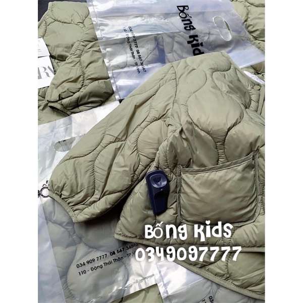 Áo Bomber Bé Gái Trần Củ Hành Rêu ZR