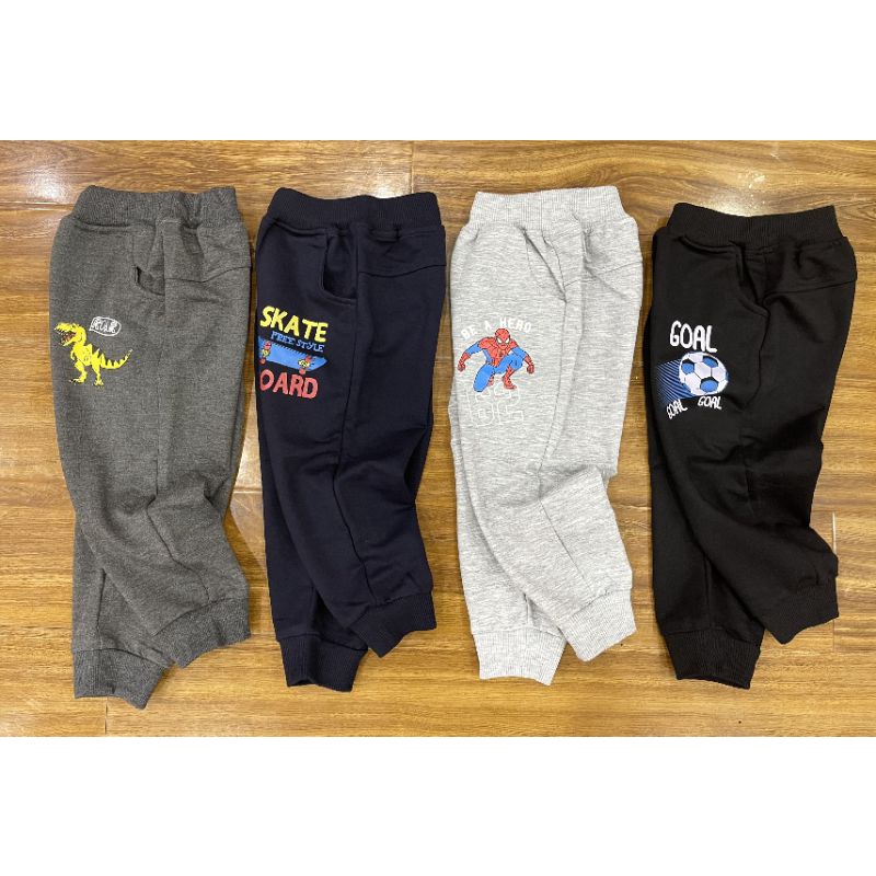 Quần Nỉ Jogger da cá bé trai 1-7y
