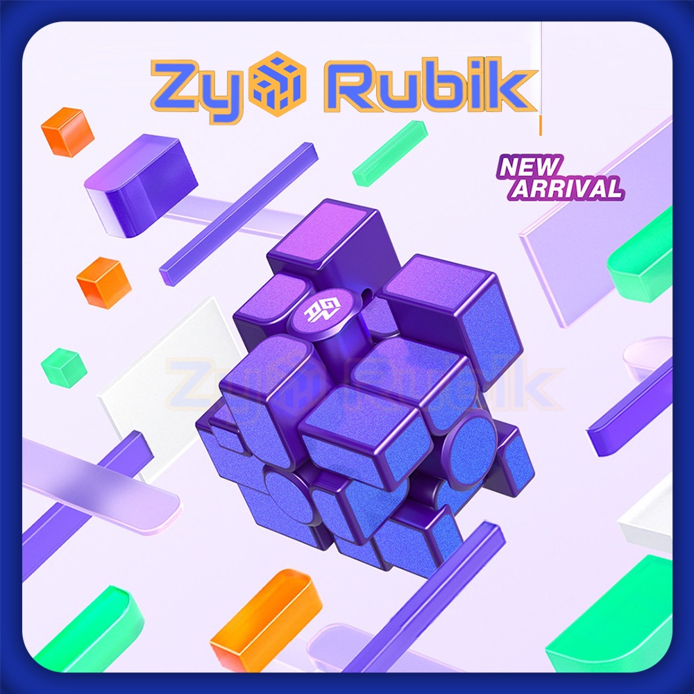 Rubik gương - Gan Mirror Tím/ Đỏ UV - Đồ Chơi Trí Tuệ Biến Thể Cao Cấp  - Zyo Rubik