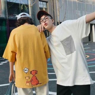 Áo tay lỡ có túi form rộng Unisex SN103 TLU012