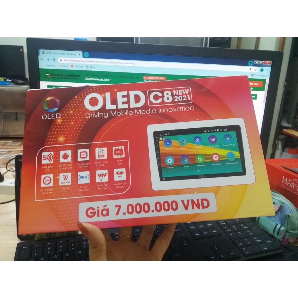 Màn Hình Android OLED C8 New ram 3/ 32gb ,