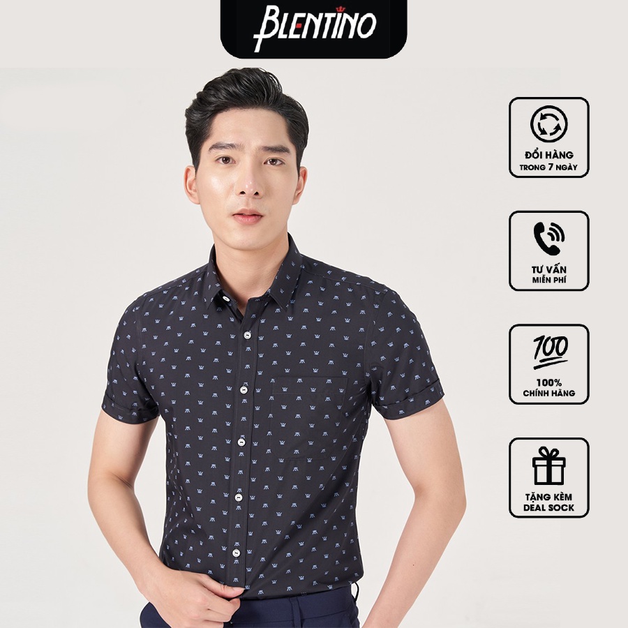 Áo sơ mi nam ngắn tay Blentino BSI05(2)