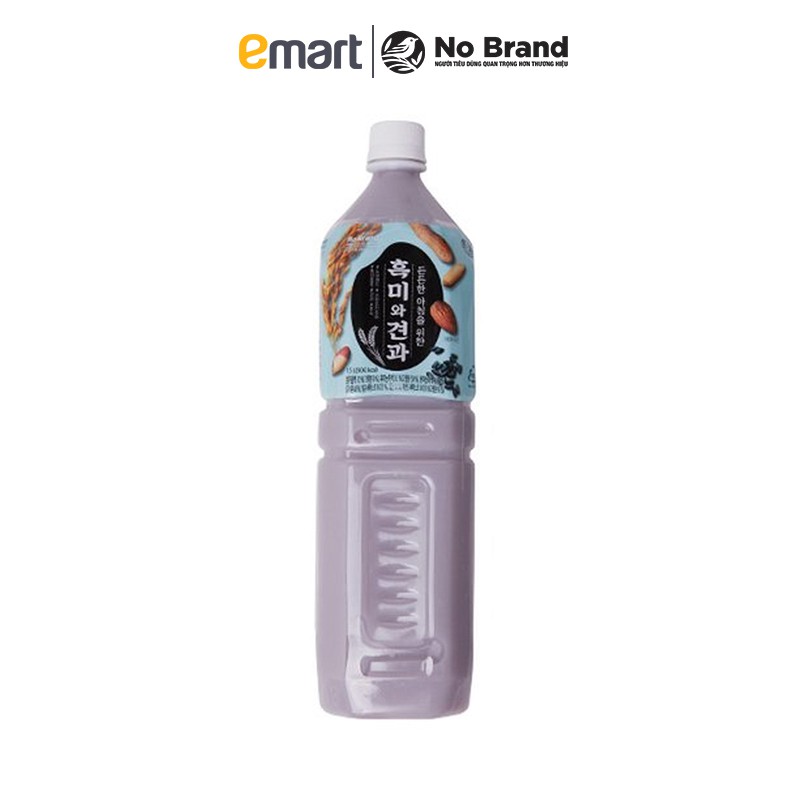 Nước Gạo Nếp Than Và Hạt Khô No Brand Chai 1.5L - Emart VN