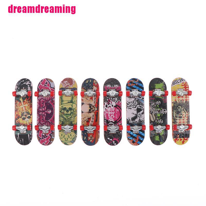 Ván Trượt Ngón Tay Mini Bằng Nhựa In Họa Tiết Nhiều Kiểu Dáng