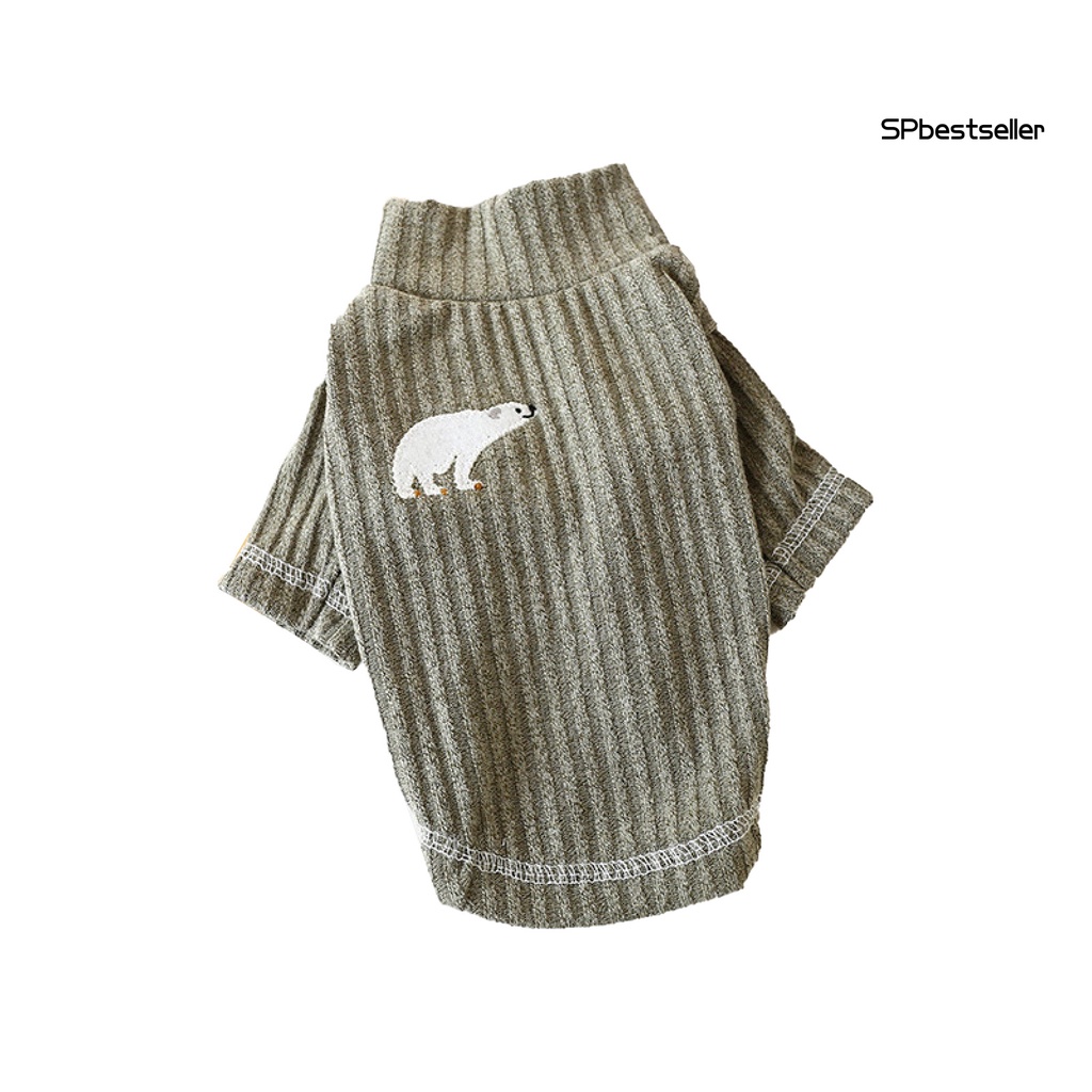 Áo thun tay dài cổ cao thoải mái thời trang mùa thu cho thú cưng