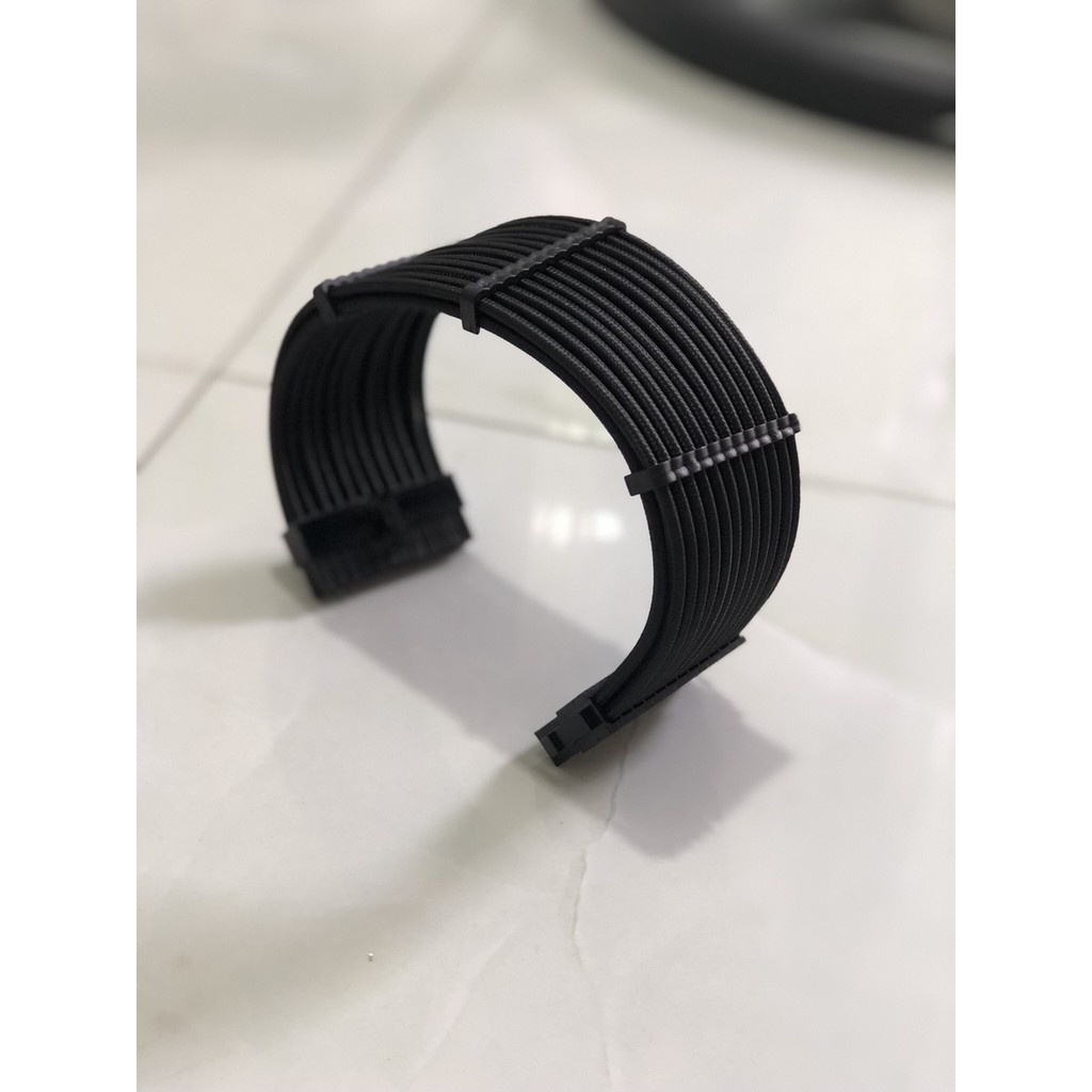 Lược kẹp dây nguồn bọc lưới nối dài, lược cố định dây nguồn máy tính mix màu Teflon 18AWG bằng Acrylic 4PIN, 6P 8P,24PIN