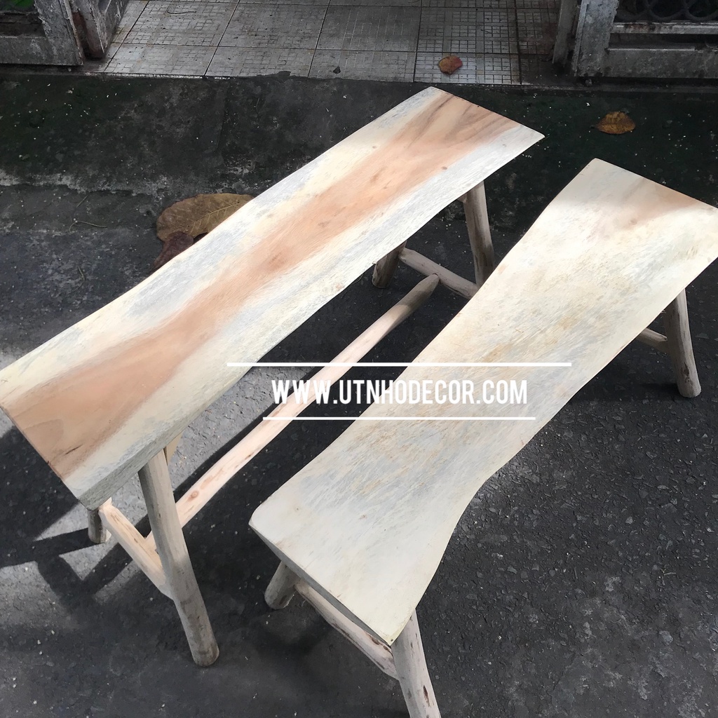 Ghế bench không tựa decor kích thước R25 x D100 x C40 CM