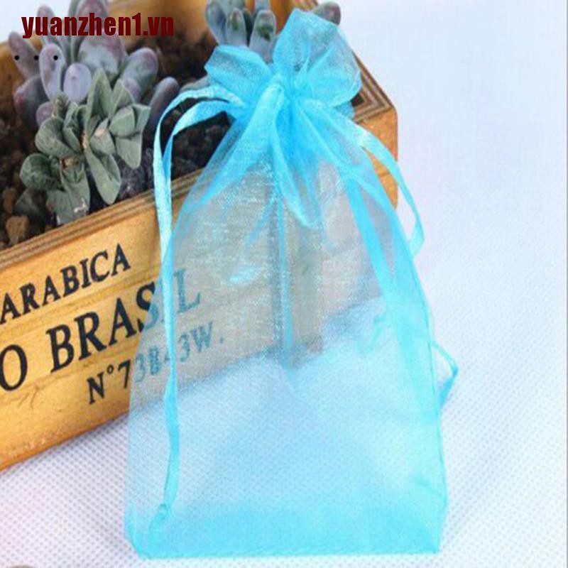 [YUANZHEN1] 100 Túi Dây Rút Đựng Quà Giáng Sinh, Đám Cưới