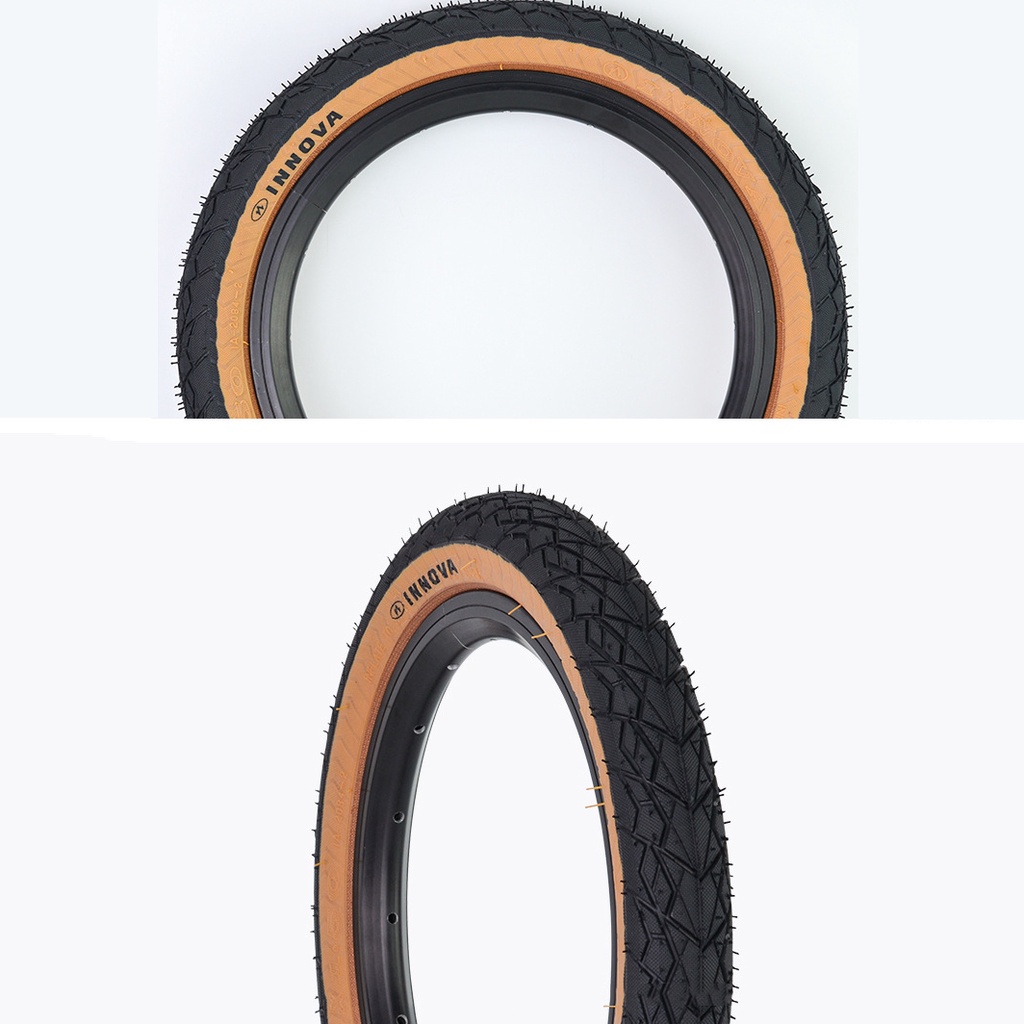 Lốp Xe Đạp Gấp Màu Vàng INNOVA 14 * 1.5 14 inch 412 Phiên Bản 40-254