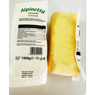 khối phô mai mozzarella 1,5kg nhập khẩu Đức
