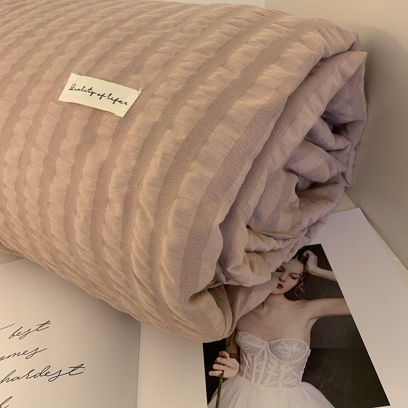 Chăn Bông Sợi cotton Mỏng Nhẹ Mát Mẻ Mùa Hè Màu Xanh Lá