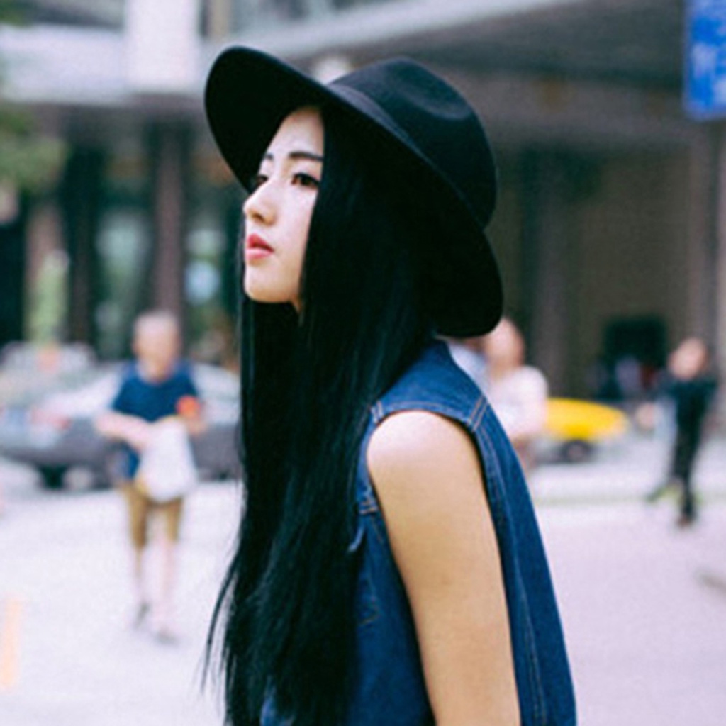 Mũ Fedora Rộng Vành Màu Sắc Vintage Thời Trang Mùa Đông Cho Nam