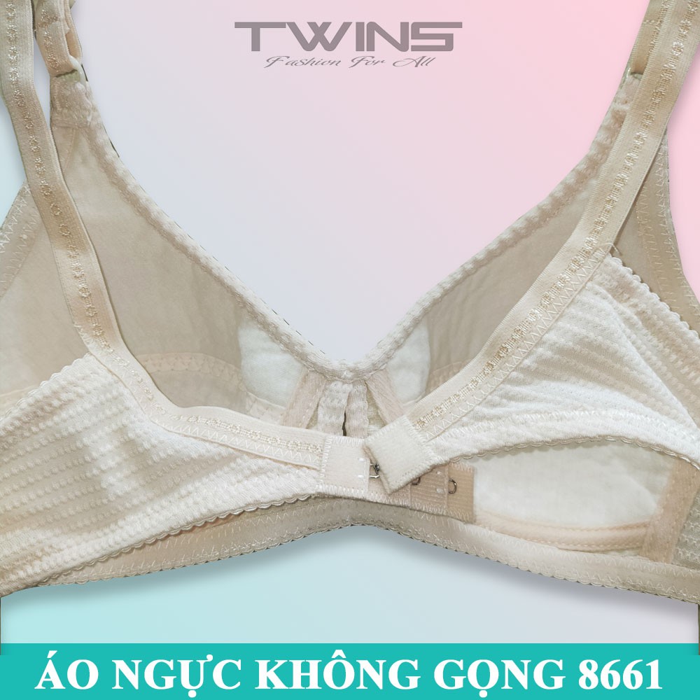 Áo ngực không gọng nữ Iway 8661 chất cotton mút mỏng mềm mịn ôm ngực thấm hút mồ hôi size 34-36-38-40