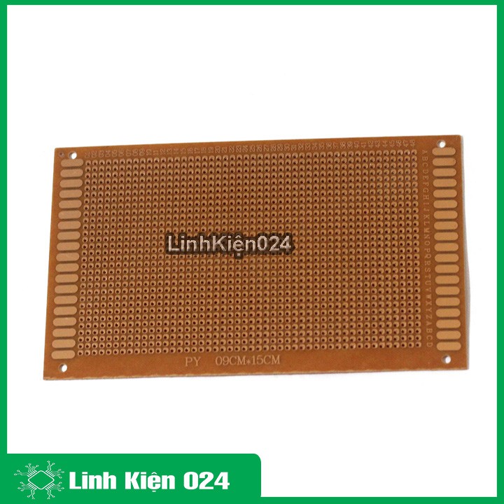Phíp Đồng Lỗ - Bảng Mạch Đục Lỗ Sẵn PCB Nâu - Kích Thước 9x15cm
