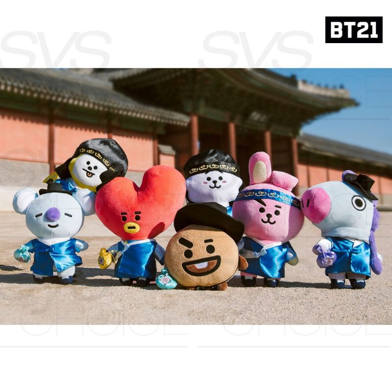 [LINE FRIENDS] BT21- BAGCHARM HANBOK VER (Móc Khoá)