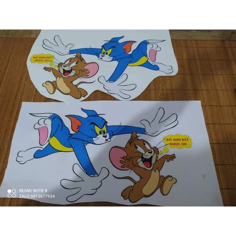 Tem Tom jerry siêu ngầu, dễ thương trang trí xe tải