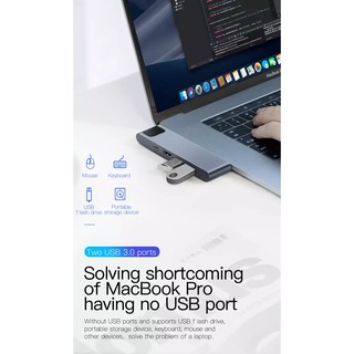 Hub USB Type C đa năng 7 in 1 Baseus Thunderbolt