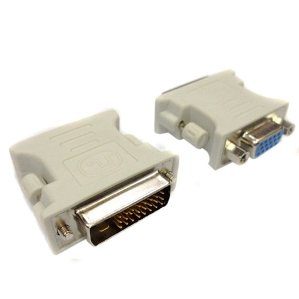 new pattern DVI-D DVI 24 + 1 VGA Male To VGA Female Adapter Converter Connector For LCD HDTV Laptop PC