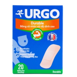Băng cá nhân vải urgo durable hộp 20 miếng