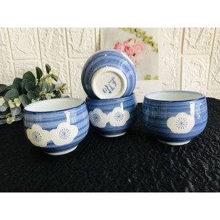 GỐM NHẬT - BỘ 4 LY TRÀ HOA ĐÀO