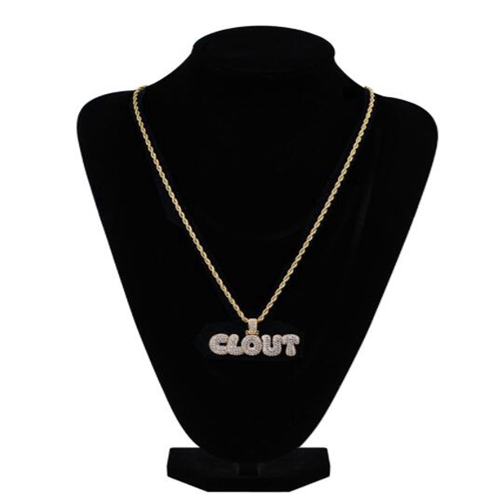 Trend Fashion Surat Kepribadian Liontin, Mikro - Hias Zirkon Tren Hip Hop Aksesoris Perhiasan Kalung