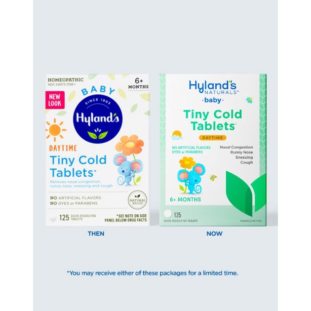 (mẫu mới) Viên ngậm sổ mũi Hyland’s Tiny Cold