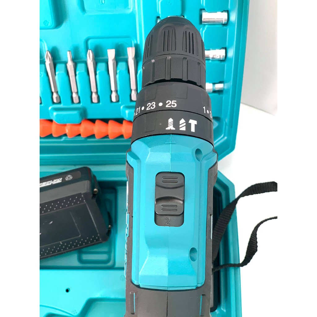 Máy khoan pin 36v Makita, máy khoan 3 chức năng, lõi đồng 100%, bộ phụ kiện 24 chi tiết. Hàng loại 1, bảo hành 12 tháng