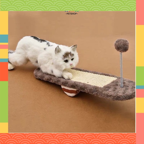 Bàn cào móng cho mèo thú cưng đồ chơi cho mèo bập bênh giá rẻ Nina pet shop