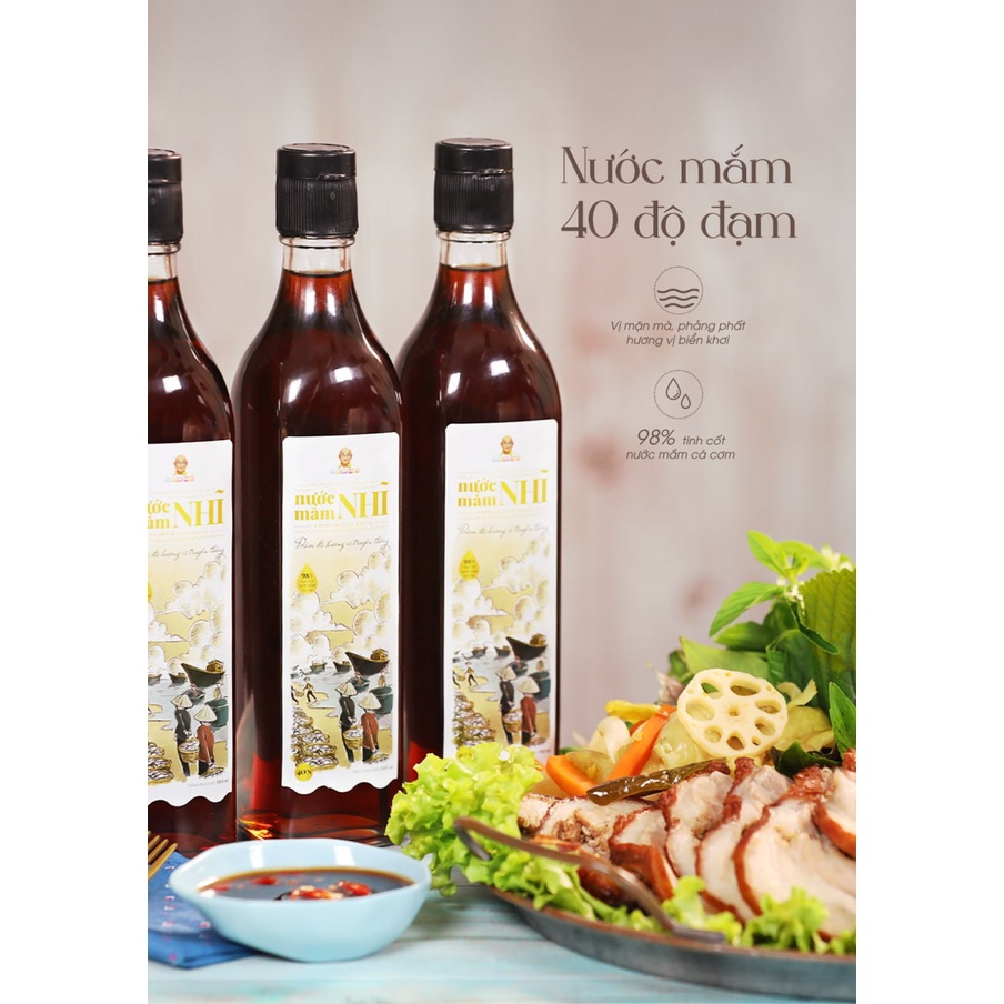 [DATE 02/05/24] Nước Mắm Nhỉ COLOR MAN 40 Độ Đạm Chai Thủy Tinh 500ml