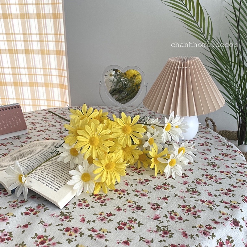 Khăn thảm picnic trải bàn hoạ tiết hoa to