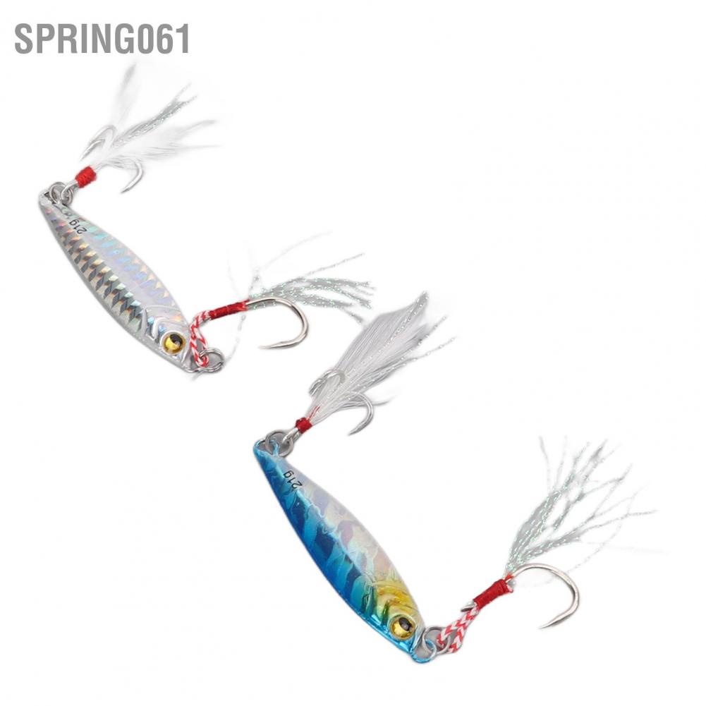 Hàng giao ngay 5 cái 21g Jig Fishing Lure với Hook Baits nước ngọt Mồi nhân tạo cho Bass Spring061