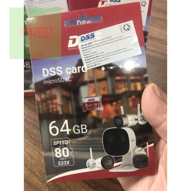 Thẻ Nhớ Camera Máy Ảnh 64G Dahua DSS Class 10 Micro SD