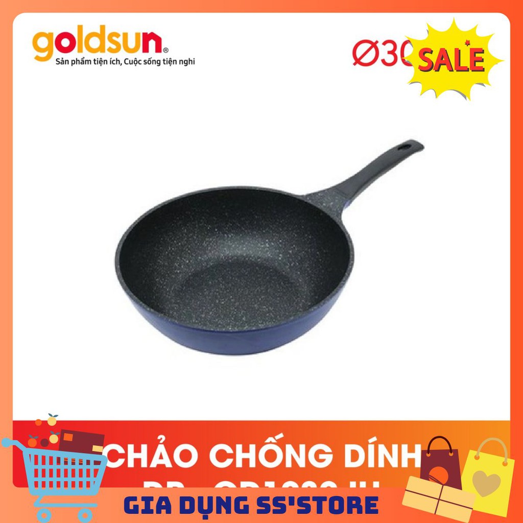 Chảo ceramic Goldsun 🎉FREESHP️🎉 Chảo chống dính sâu lòng DP-GD1030 IH (B) phi 30cm