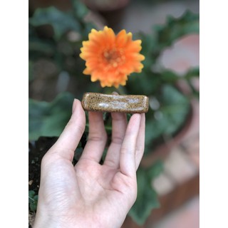 Gác Đũa men nâu gốm mộc mạc Bát Tràng