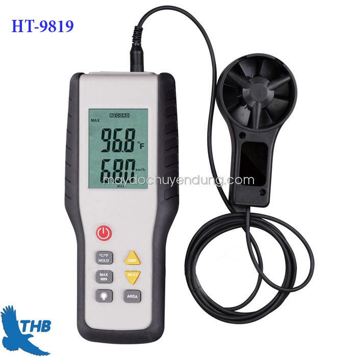 Máy đo tốc độ, lưu lượng gió CFM / CMM HT-9819