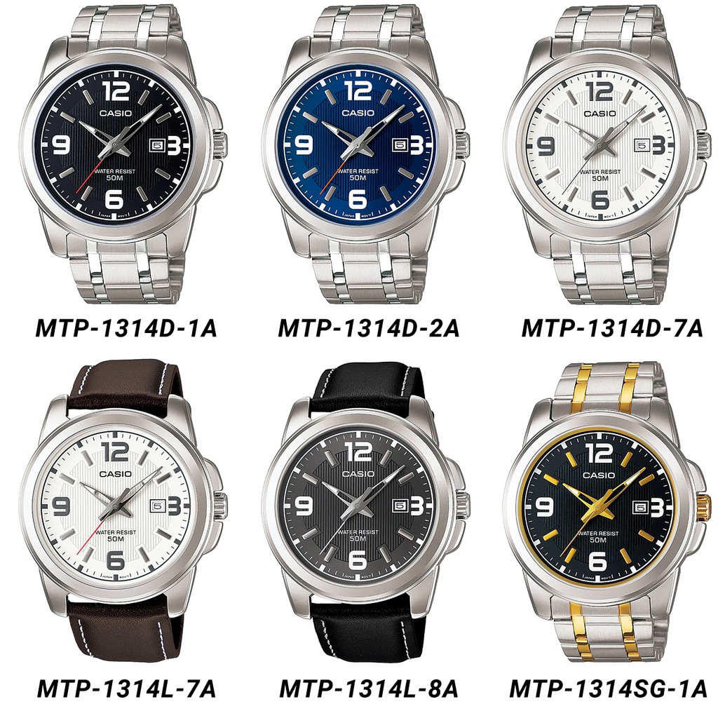 Đồng hồ nam chính hãng Casio Anh Khuê MTP-1314